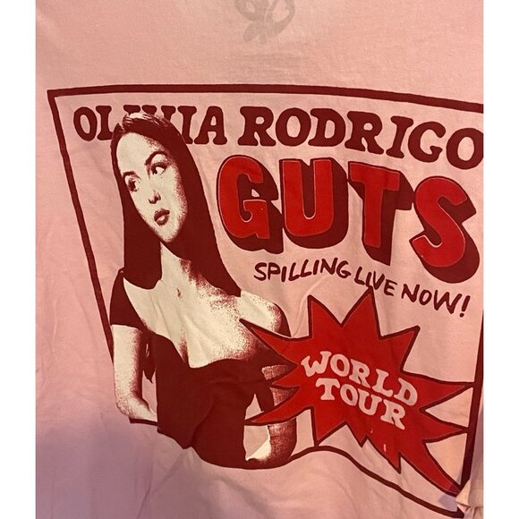 OLIVIA RODRIGO POP SPILLING TEE SZ XL - Picture 5 of 8